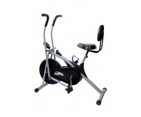 Branded Dual Functional Exercise Air Bike With Back Support 